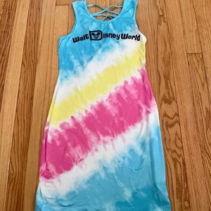 Disney Park Womans Tie Dye Summer Dress